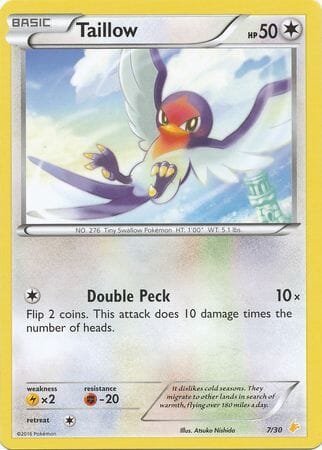 Taillow (7/30) [XY: Trainer Kit 3 - Pikachu Libre] Pokemon Single Pokémon  | Multizone: Comics And Games