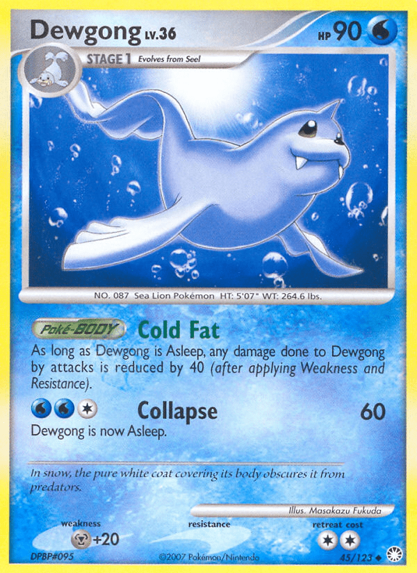 Dewgong (45/123) [Diamond & Pearl: Mysterious Treasures] Pokemon Single Pokémon  | Multizone: Comics And Games