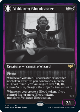 Voldaren Bloodcaster // Bloodbat Summoner [Innistrad: Double Feature] MTG Single Magic: The Gathering  | Multizone: Comics And Games