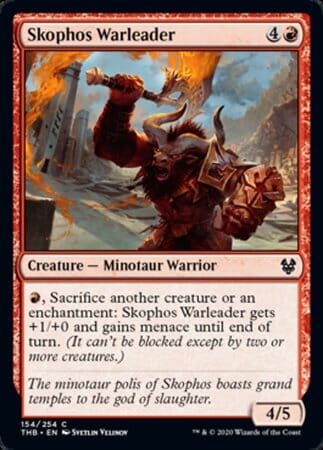 Skophos Warleader [Theros Beyond Death] MTG Single Magic: The Gathering  | Multizone: Comics And Games