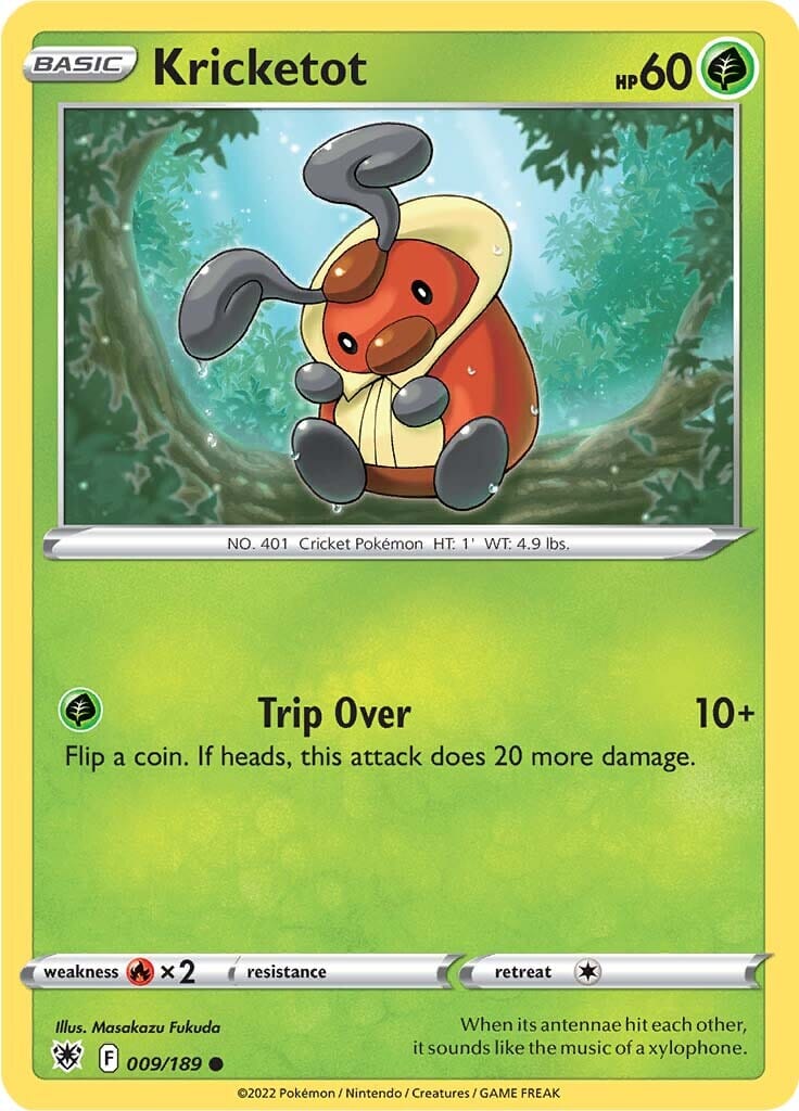 Kricketot (009/189) [Sword & Shield: Astral Radiance] Pokemon Single Pokémon  | Multizone: Comics And Games
