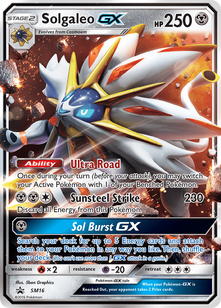 Solgaleo GX (SM16) [Sun & Moon: Black Star Promos] Pokemon Single Pokémon  | Multizone: Comics And Games