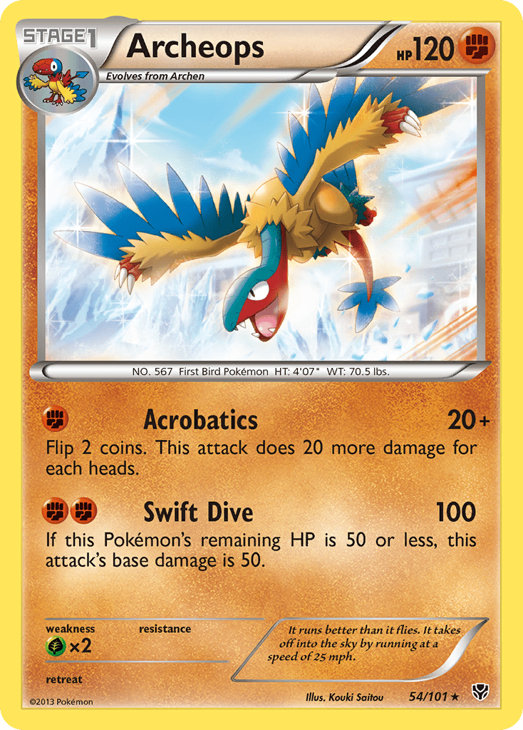 Archeops (54/101) [Black & White: Plasma Blast] Pokemon Single Pokémon  | Multizone: Comics And Games