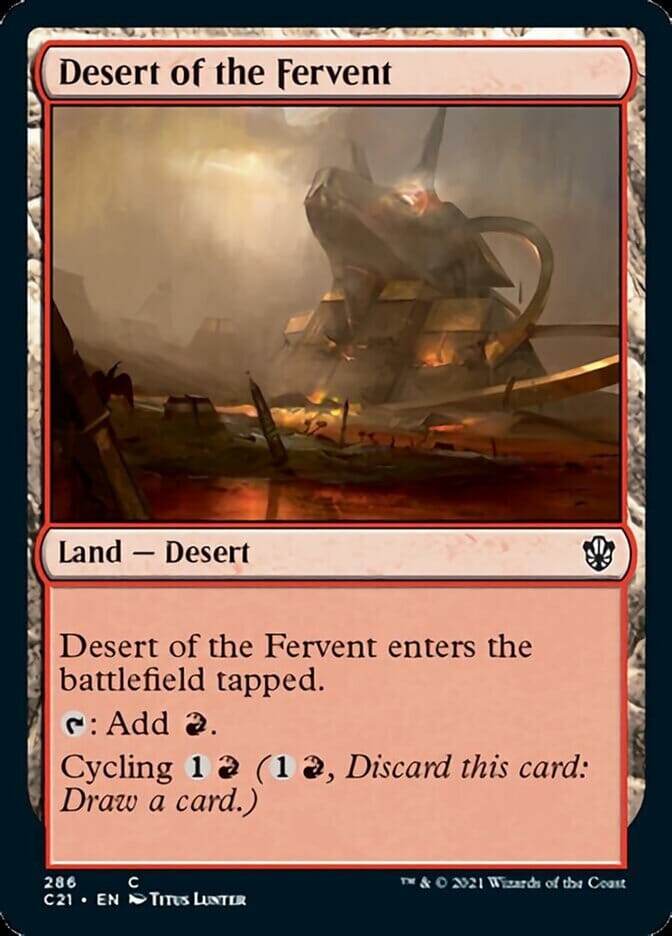 Desert of the Fervent [Commander 2021] MTG Single Magic: The Gathering  | Multizone: Comics And Games