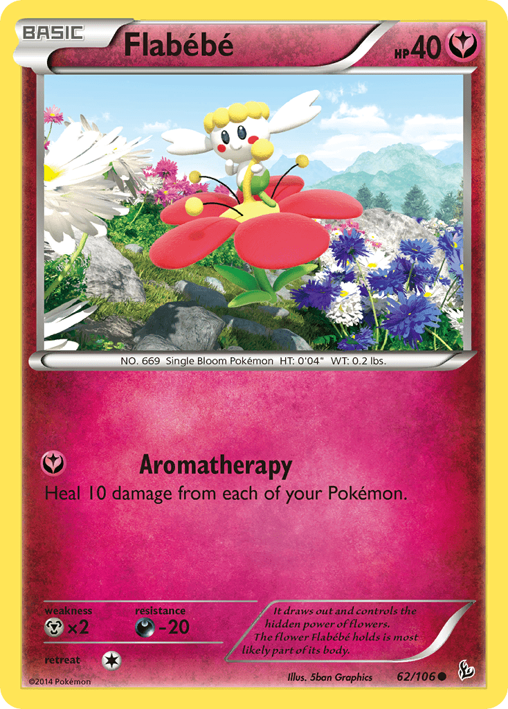 Flabebe (62/106) [XY: Flashfire] Pokemon Single Pokémon  | Multizone: Comics And Games