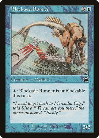 Blockade Runner [Mercadian Masques] MTG Single Magic: The Gathering  | Multizone: Comics And Games