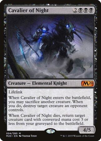 Cavalier of Night [Core Set 2020 Promos] MTG Single Magic: The Gathering  | Multizone: Comics And Games