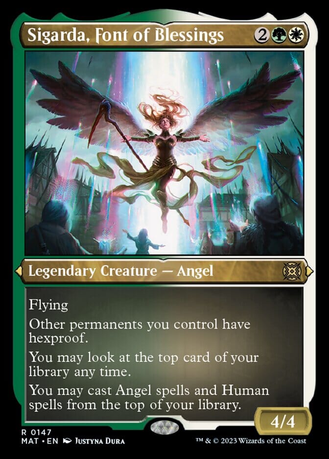 Sigarda, Font of Blessings (Foil Etched) [March of the Machine: The Aftermath] MTG Single Magic: The Gathering  | Multizone: Comics And Games