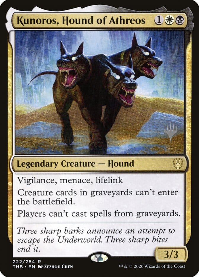 Kunoros, Hound of Athreos (Promo Pack) [Theros Beyond Death Promos] MTG Single Magic: The Gathering  | Multizone: Comics And Games