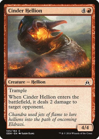 Cinder Hellion [Oath of the Gatewatch] MTG Single Magic: The Gathering  | Multizone: Comics And Games