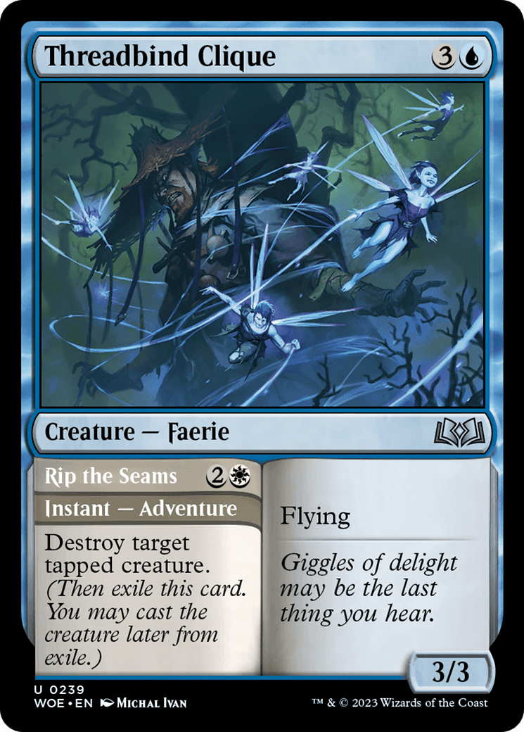 Threadbind Clique // Rip the Seams [Wilds of Eldraine] MTG Single Magic: The Gathering  | Multizone: Comics And Games