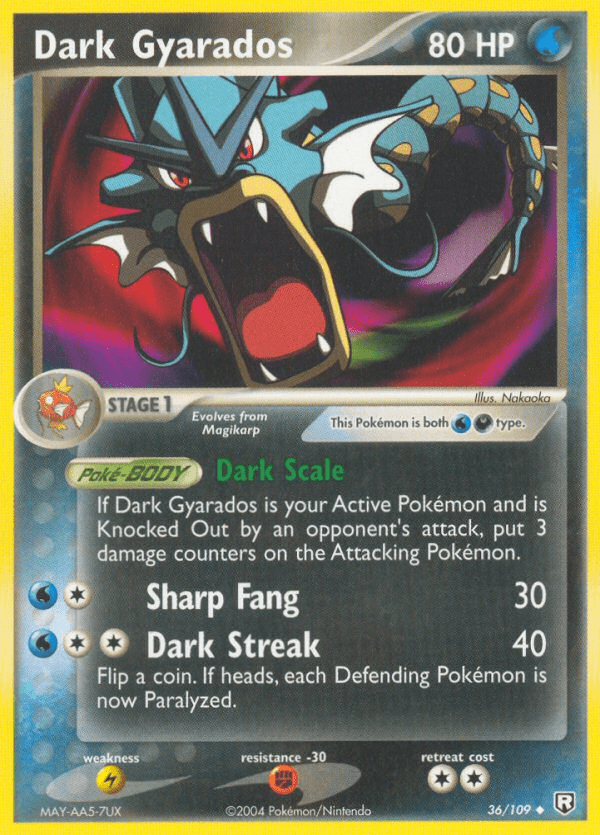 Dark Gyarados (36/109) [EX: Team Rocket Returns] Pokemon Single Pokémon  | Multizone: Comics And Games
