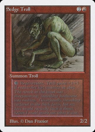 Sedge Troll [Unlimited Edition] MTG Single Magic: The Gathering  | Multizone: Comics And Games