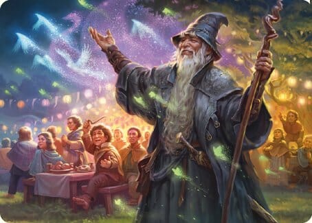 Gandalf, Friend of the Shire Art Card [The Lord of the Rings: Tales of Middle-earth Art Series] MTG Single Magic: The Gathering  | Multizone: Comics And Games