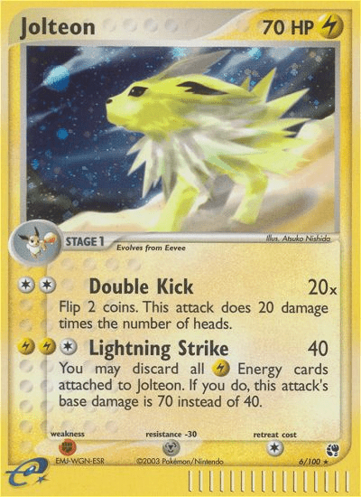 Jolteon (6/100) [EX: Sandstorm] Pokemon Single Pokémon  | Multizone: Comics And Games