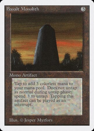 Basalt Monolith [Unlimited Edition] MTG Single Magic: The Gathering  | Multizone: Comics And Games