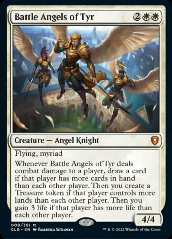 Battle Angels of Tyr [Commander Legends: Battle for Baldur's Gate] MTG Single Magic: The Gathering  | Multizone: Comics And Games