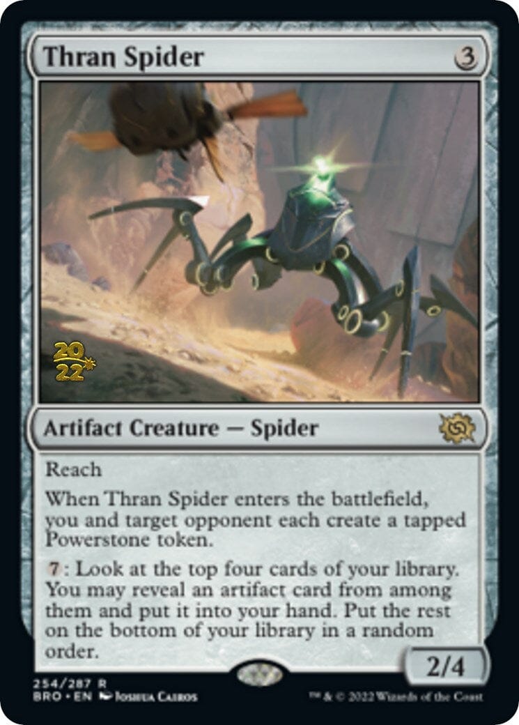 Thran Spider [The Brothers' War: Prerelease Promos] MTG Single Magic: The Gathering  | Multizone: Comics And Games