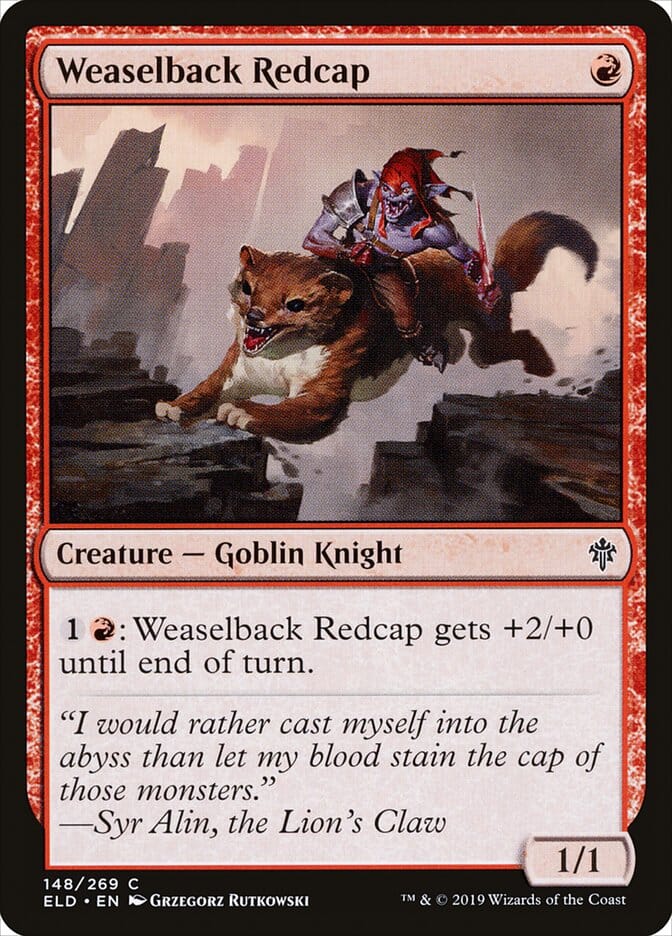 Weaselback Redcap [Throne of Eldraine] MTG Single Magic: The Gathering  | Multizone: Comics And Games