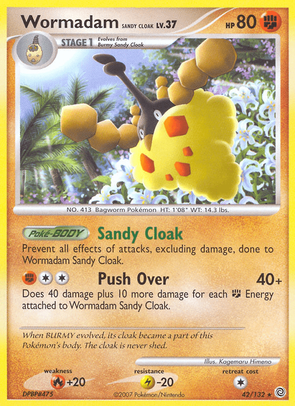 Wormadam Sandy Cloak (42/132) [Diamond & Pearl: Secret Wonders] Pokemon Single Pokémon  | Multizone: Comics And Games