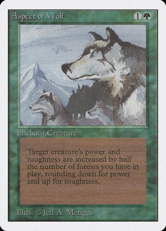 Aspect of Wolf [Unlimited Edition] MTG Single Magic: The Gathering  | Multizone: Comics And Games