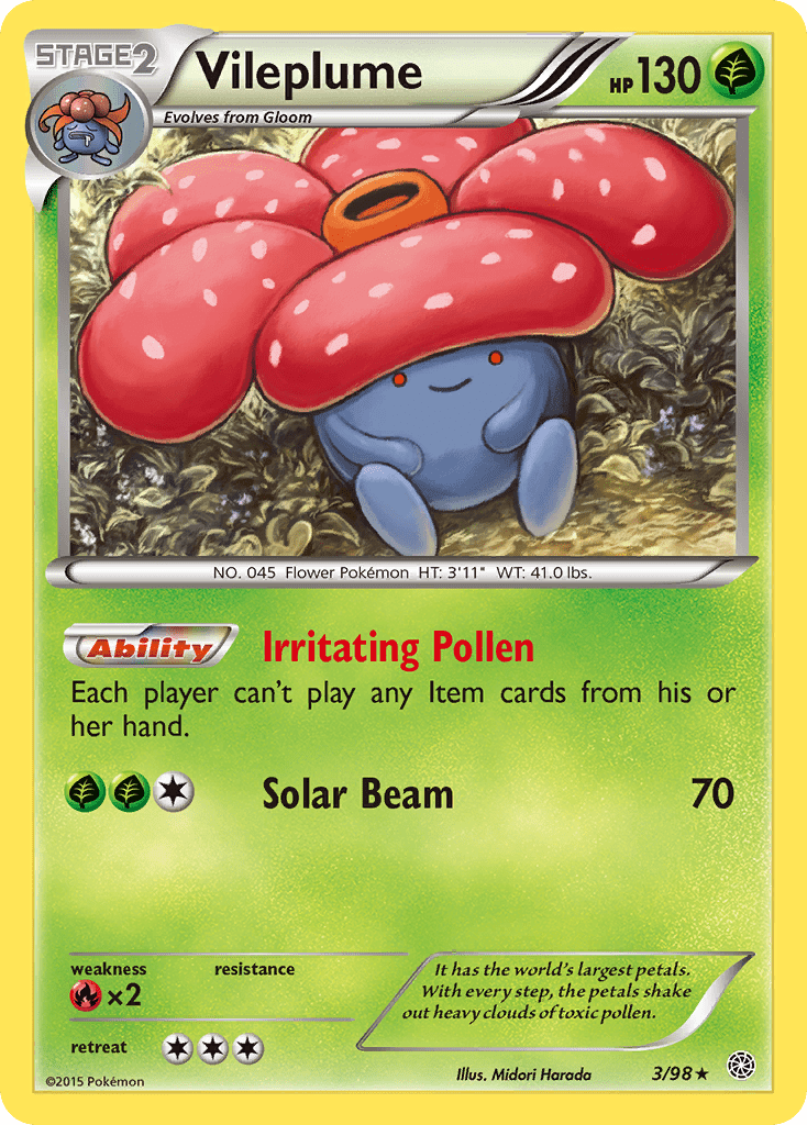 Vileplume (3/98) [XY: Ancient Origins] Pokemon Single Pokémon  | Multizone: Comics And Games