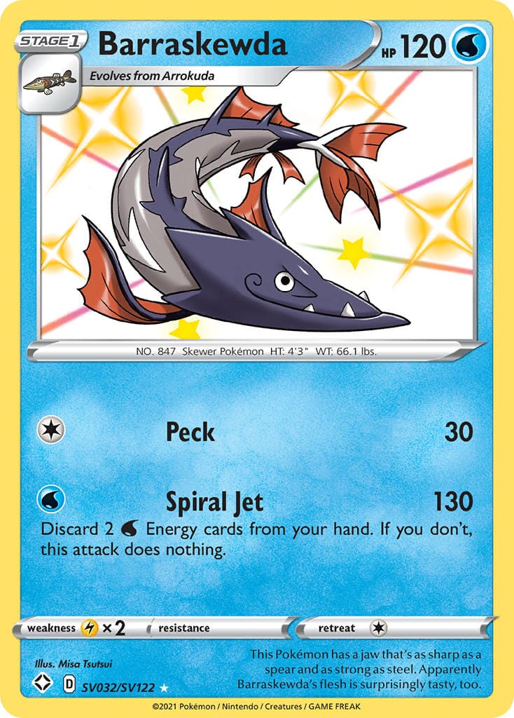 Barraskewda (SV032/SV122) [Sword & Shield: Shining Fates] Pokemon Single Pokémon  | Multizone: Comics And Games