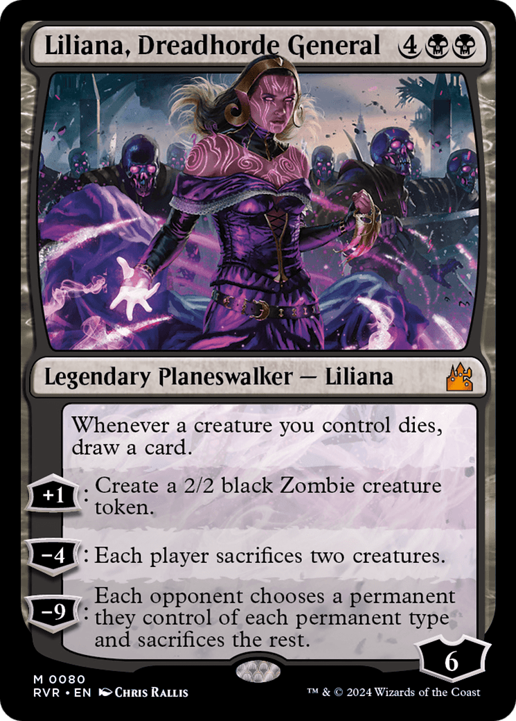 Liliana, Dreadhorde General [Ravnica Remastered] MTG Single Magic: The Gathering  | Multizone: Comics And Games