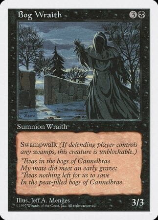 Bog Wraith [Fifth Edition] MTG Single Magic: The Gathering  | Multizone: Comics And Games