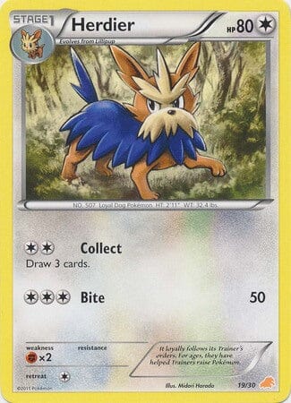 Herdier (19/30) [Black & White: Trainer Kit - Excadrill] Pokemon Single Pokémon  | Multizone: Comics And Games