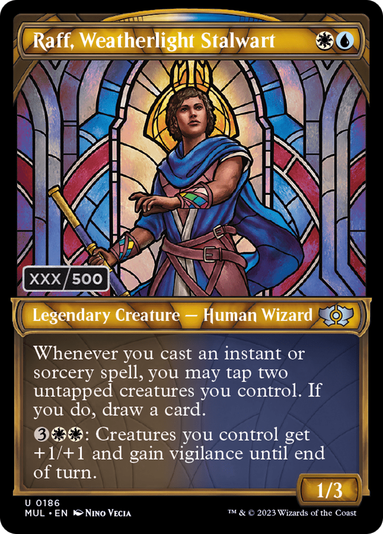 Raff, Weatherlight Stalwart (Serialized) [Multiverse Legends] MTG Single Magic: The Gathering  | Multizone: Comics And Games
