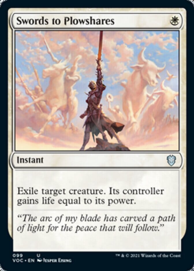 Swords to Plowshares [Innistrad: Crimson Vow Commander] MTG Single Magic: The Gathering  | Multizone: Comics And Games