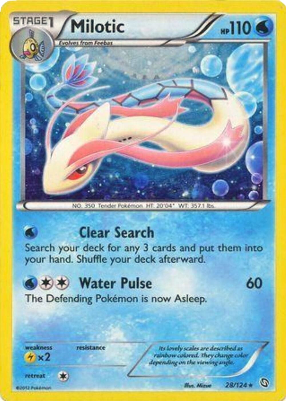 Milotic (28/124) (Cosmos Holo) [Black & White: Dragons Exalted] Pokemon Single Pokémon  | Multizone: Comics And Games