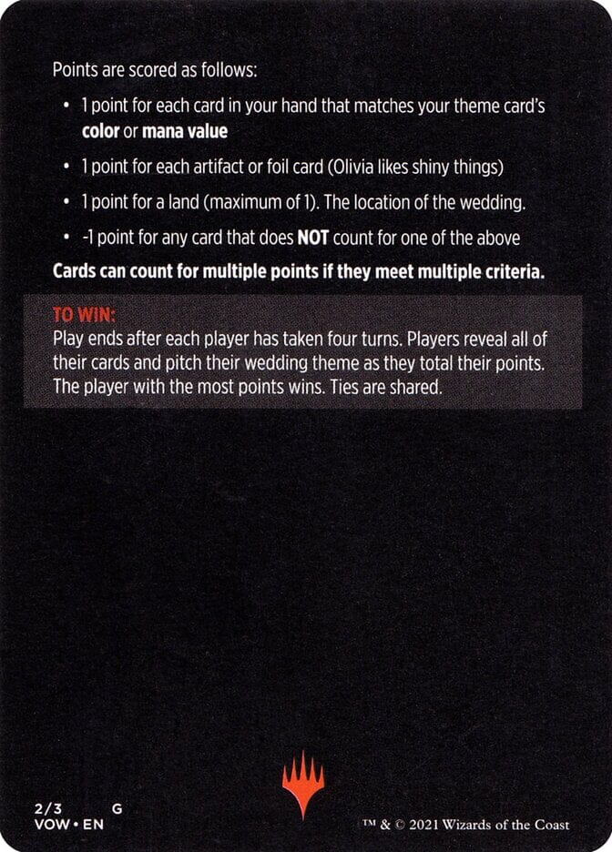 Vampire Wedding Planner (Magic Minigame) [Innistrad: Crimson Vow Minigame] MTG Single Magic: The Gathering  | Multizone: Comics And Games