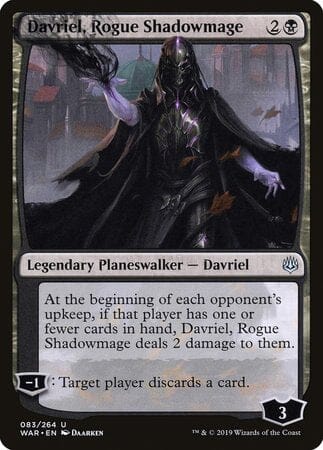 Davriel, Rogue Shadowmage [War of the Spark] MTG Single Magic: The Gathering  | Multizone: Comics And Games