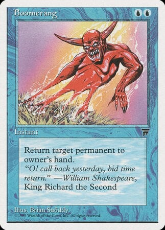 Boomerang [Chronicles] MTG Single Magic: The Gathering  | Multizone: Comics And Games