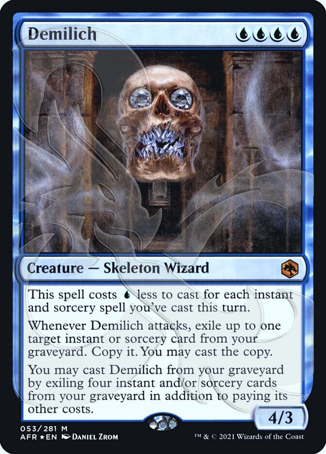 Demilich (Ampersand Promo) [Dungeons & Dragons: Adventures in the Forgotten Realms Promos] MTG Single Magic: The Gathering  | Multizone: Comics And Games