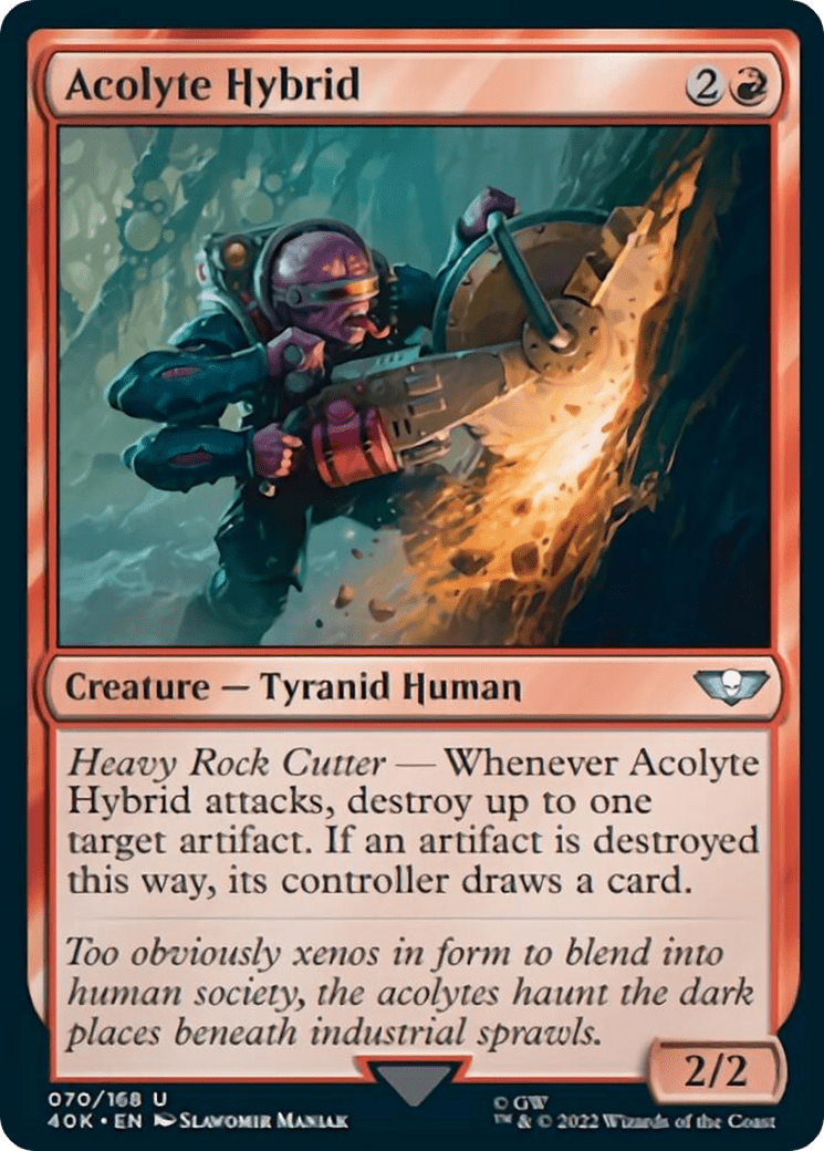 Acolyte Hybrid [Universes Beyond: Warhammer 40,000] MTG Single Magic: The Gathering  | Multizone: Comics And Games