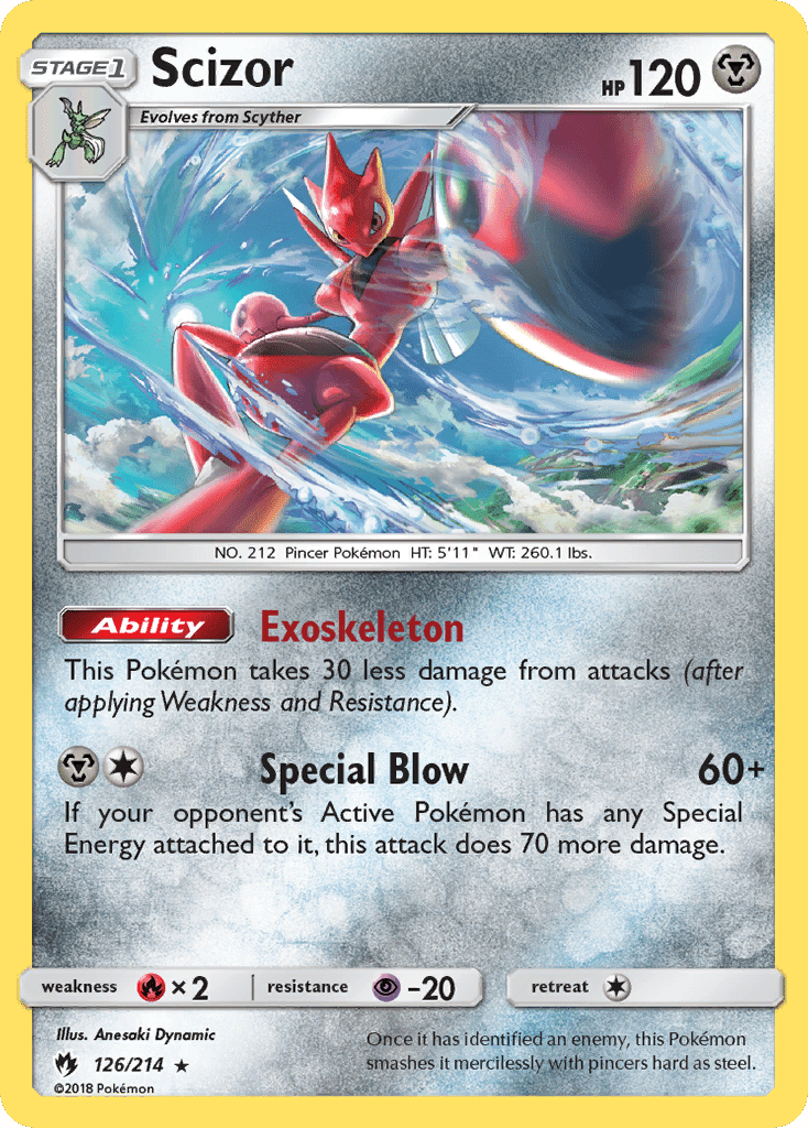 Scizor (126/214) [Sun & Moon: Lost Thunder] Pokemon Single Pokémon  | Multizone: Comics And Games