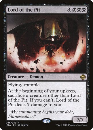 Lord of the Pit [Iconic Masters] MTG Single Magic: The Gathering  | Multizone: Comics And Games