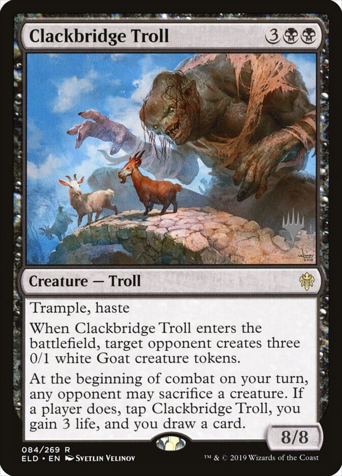 Clackbridge Troll (Promo Pack) [Throne of Eldraine Promos] MTG Single Magic: The Gathering  | Multizone: Comics And Games
