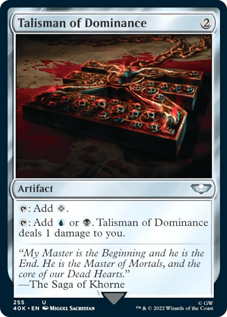 Talisman of Dominance (255) (Surge Foil) [Universes Beyond: Warhammer 40,000] MTG Single Magic: The Gathering  | Multizone: Comics And Games