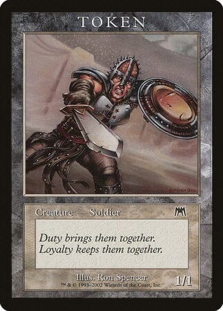 Soldier Token (Onslaught) [Magic Player Rewards 2002] MTG Single Magic: The Gathering  | Multizone: Comics And Games