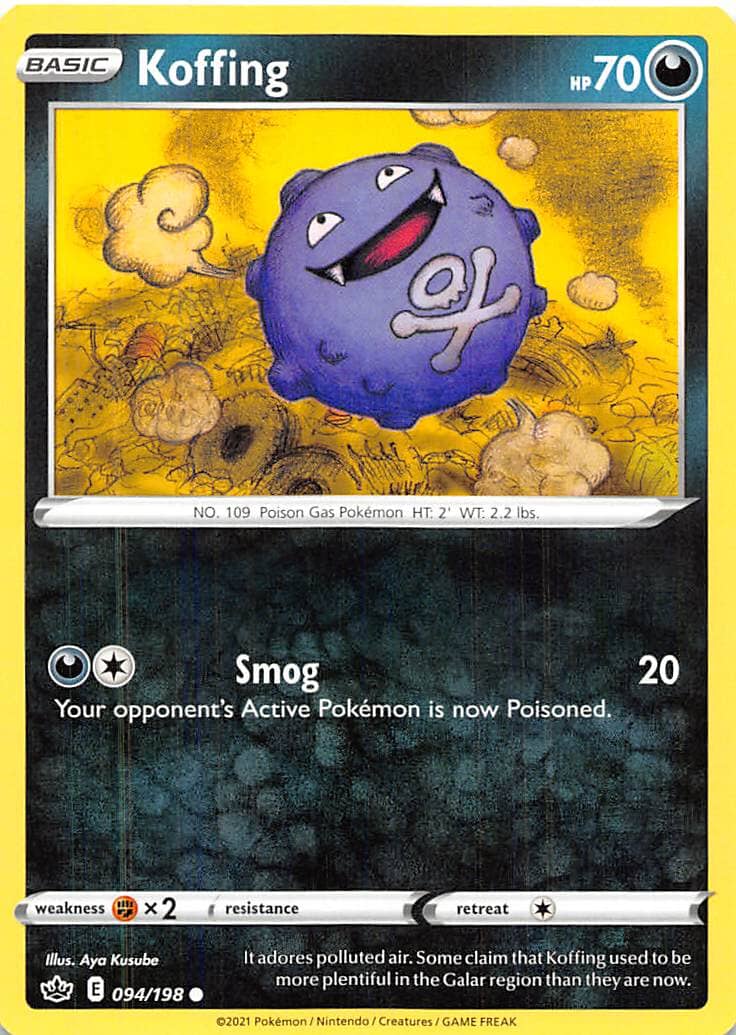 Koffing (094/198) [Sword & Shield: Chilling Reign] Pokemon Single Pokémon  | Multizone: Comics And Games