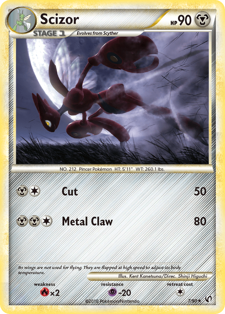 Scizor (7/90) [HeartGold & SoulSilver: Undaunted] Pokemon Single Pokémon  | Multizone: Comics And Games