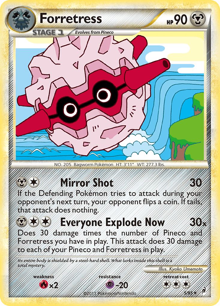 Forretress (5/95) [HeartGold & SoulSilver: Call of Legends] Pokemon Single Pokémon  | Multizone: Comics And Games