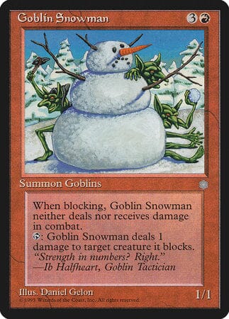 Goblin Snowman [Ice Age] MTG Single Magic: The Gathering  | Multizone: Comics And Games