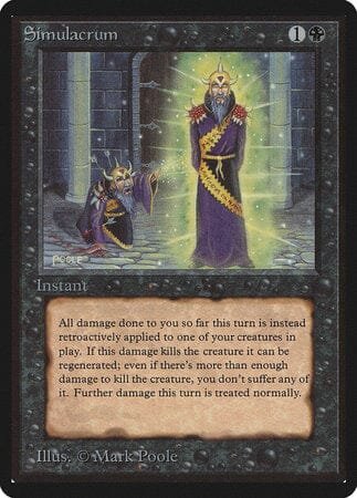 Simulacrum [Limited Edition Beta] MTG Single Magic: The Gathering  | Multizone: Comics And Games