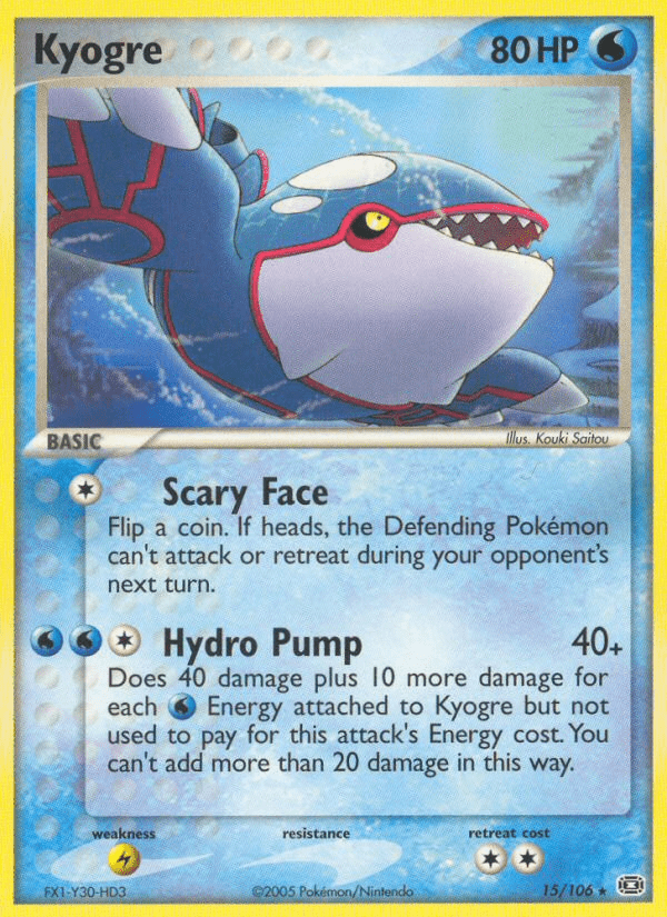 Kyogre (15/106) [EX: Emerald] Pokemon Single Pokémon  | Multizone: Comics And Games