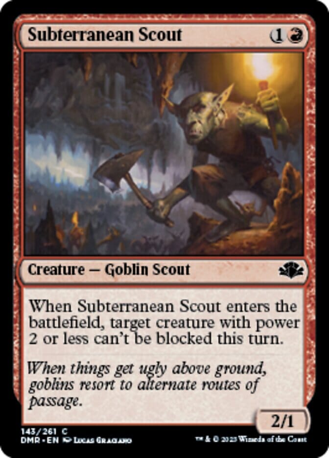 Subterranean Scout [Dominaria Remastered] MTG Single Magic: The Gathering  | Multizone: Comics And Games